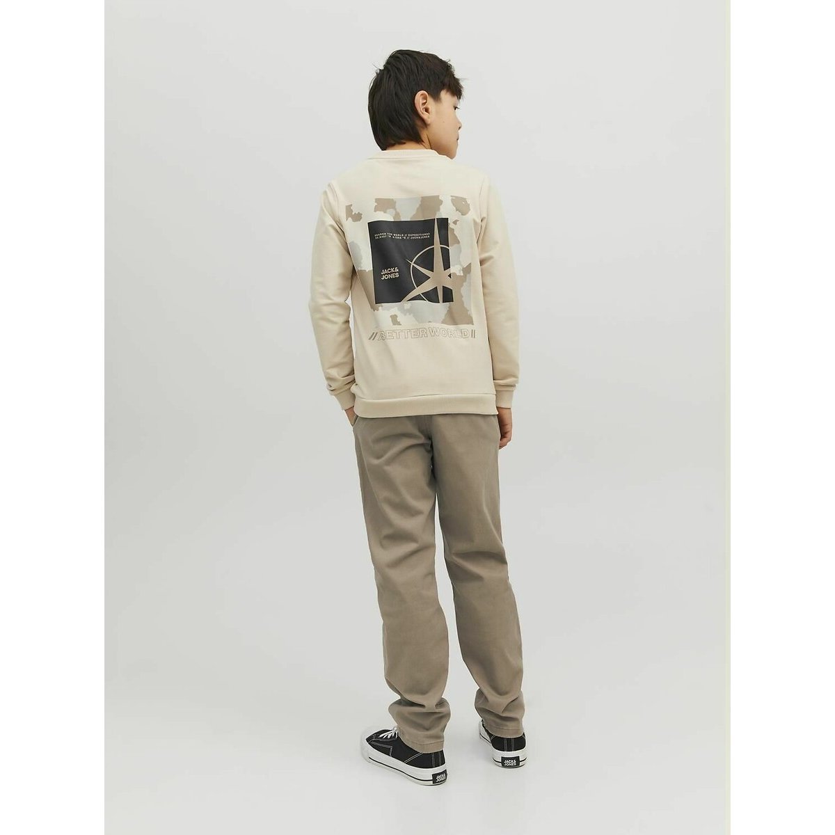 Pantaloni chino beige, JACK & JONES JUNIOR