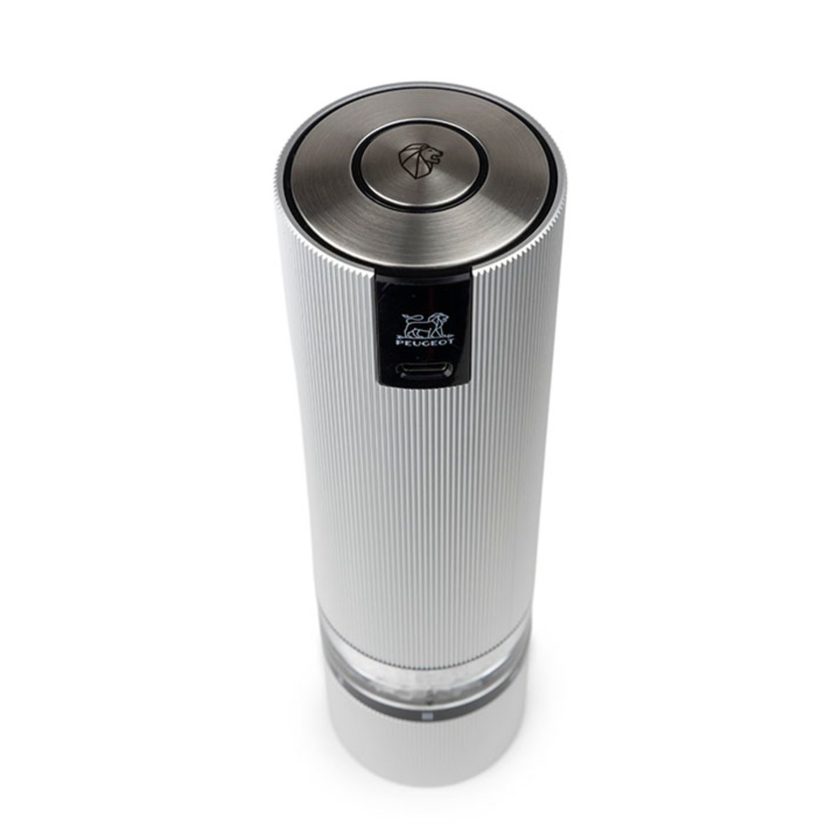 Moulin à sel électrique rechargeable alu, PEUGEOT