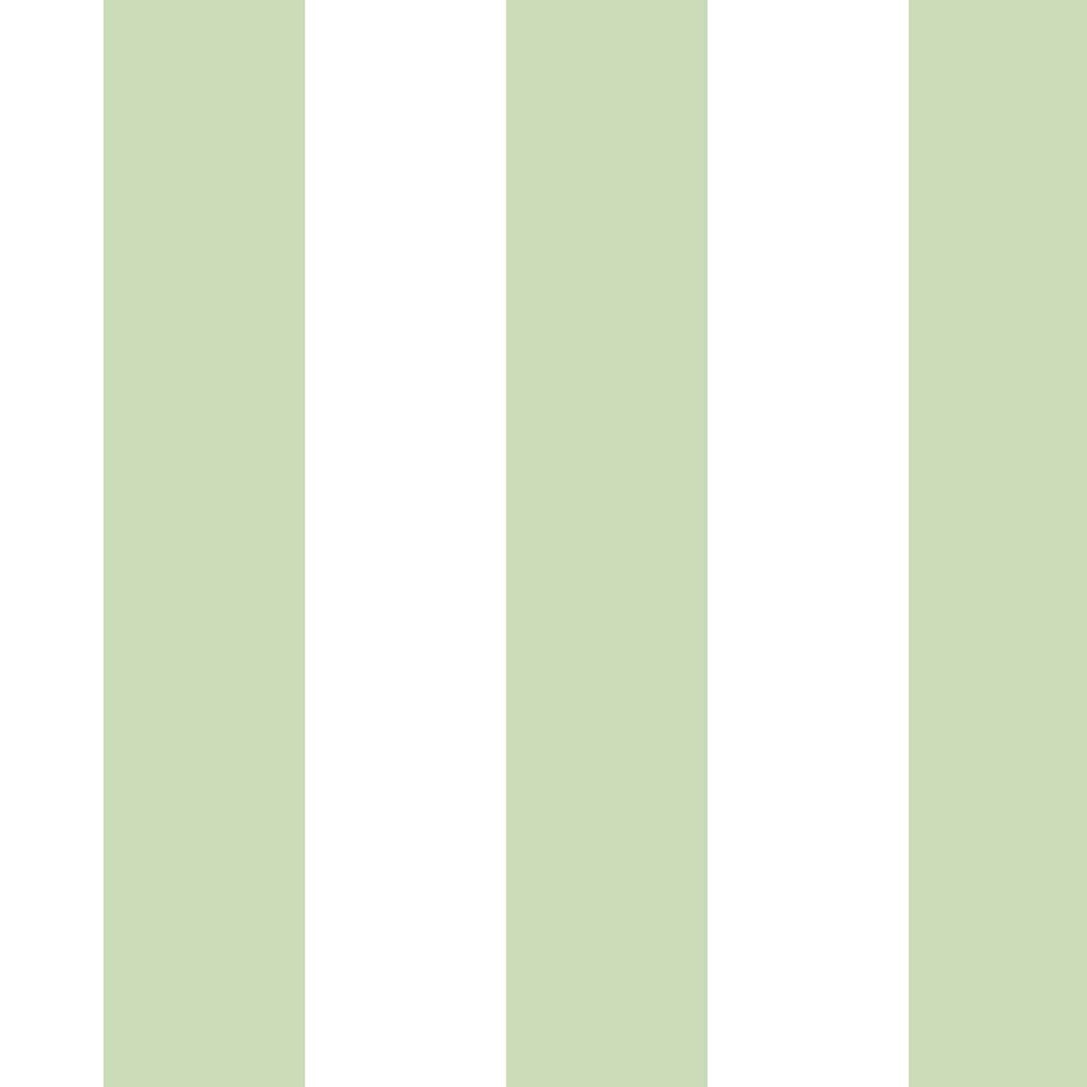 Papier peint rayures vert d'eau intissé, HEXOA