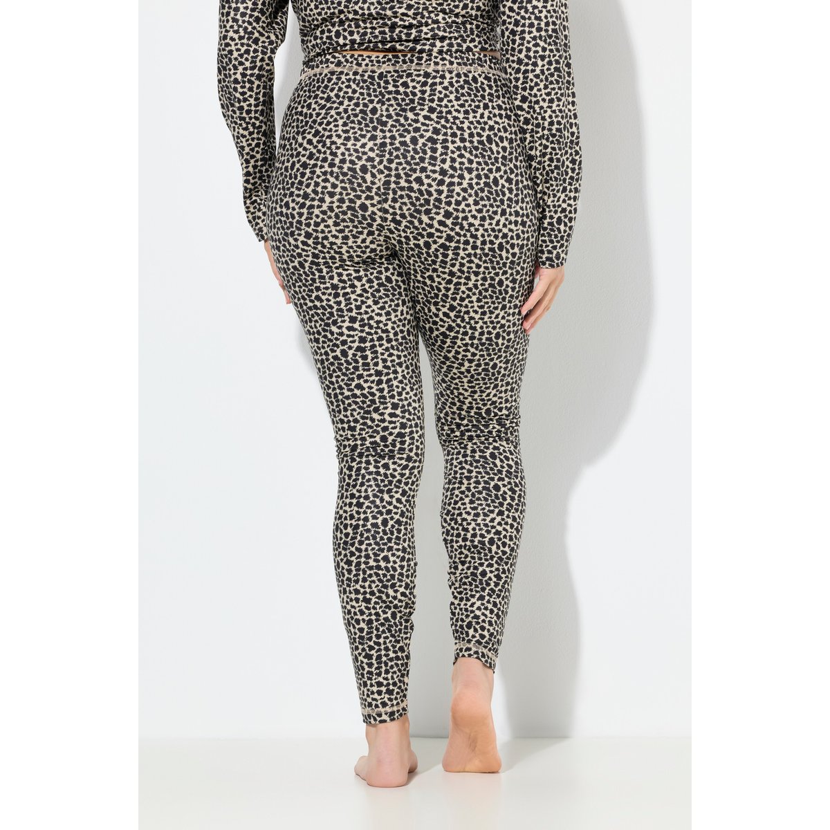 Legging technique de ski, motif léopard noir, ULLA POPKEN