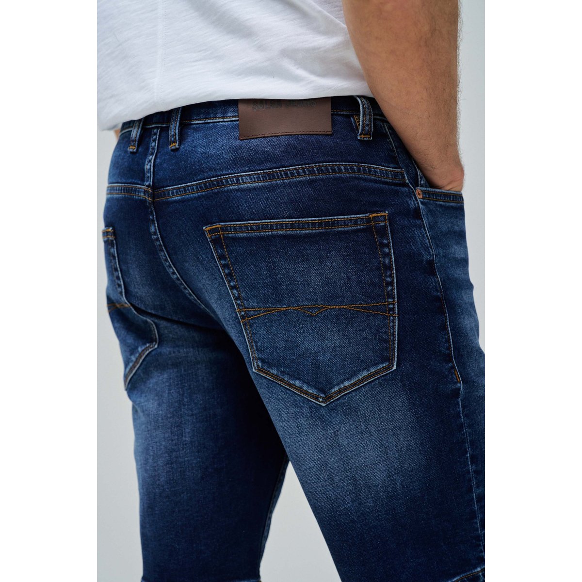 SHORTS REGULAR S-ACTIV EN JEAN bleu denim, SALSA JEANS