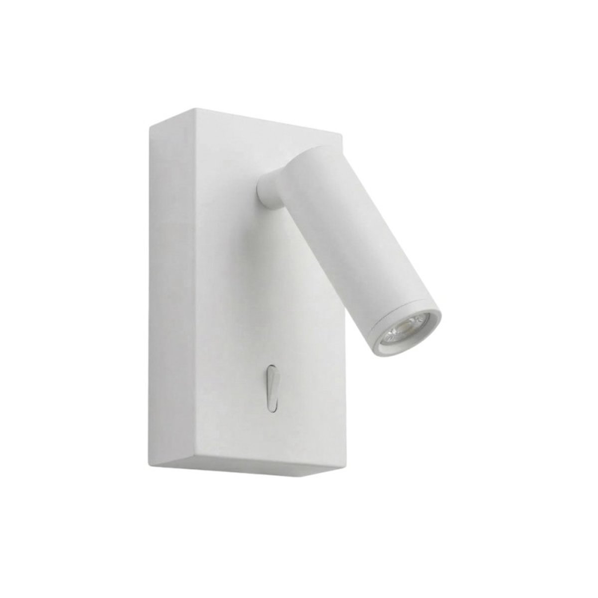 Applique liseuse led avec interrupteur blanc mat Asiap blanc, MILLUMINE