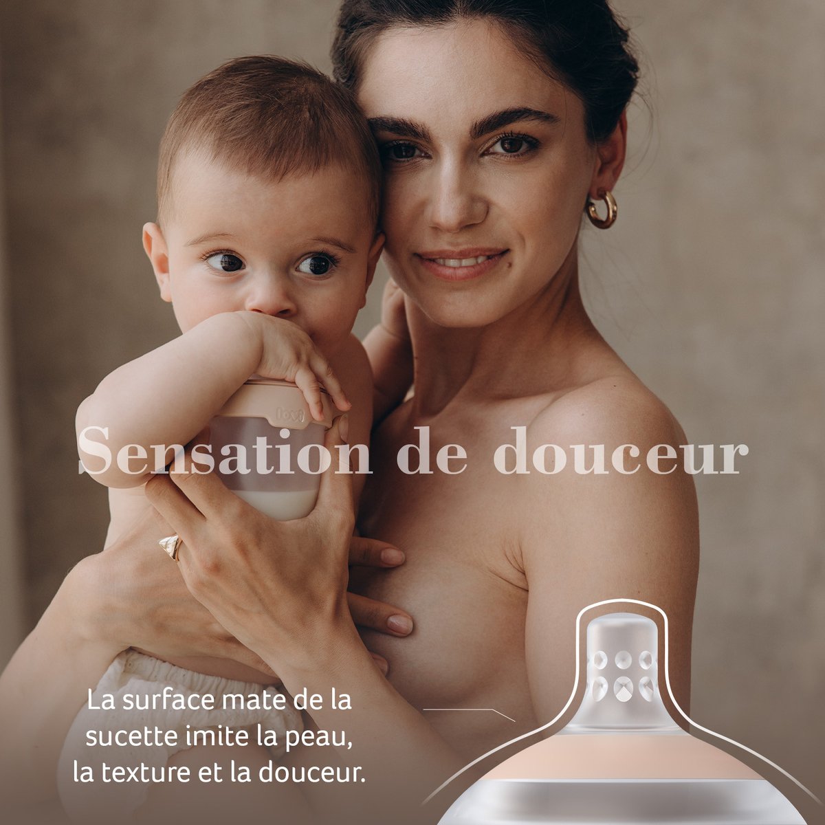 Tétine Dynamique Mammafeel MAISON SEVIRA blanc, DIFRAX