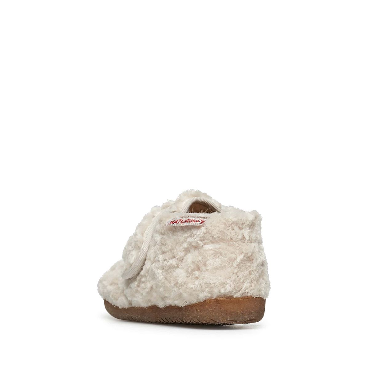 Pantoufles en fausse fourrure HOME beige, NATURINO