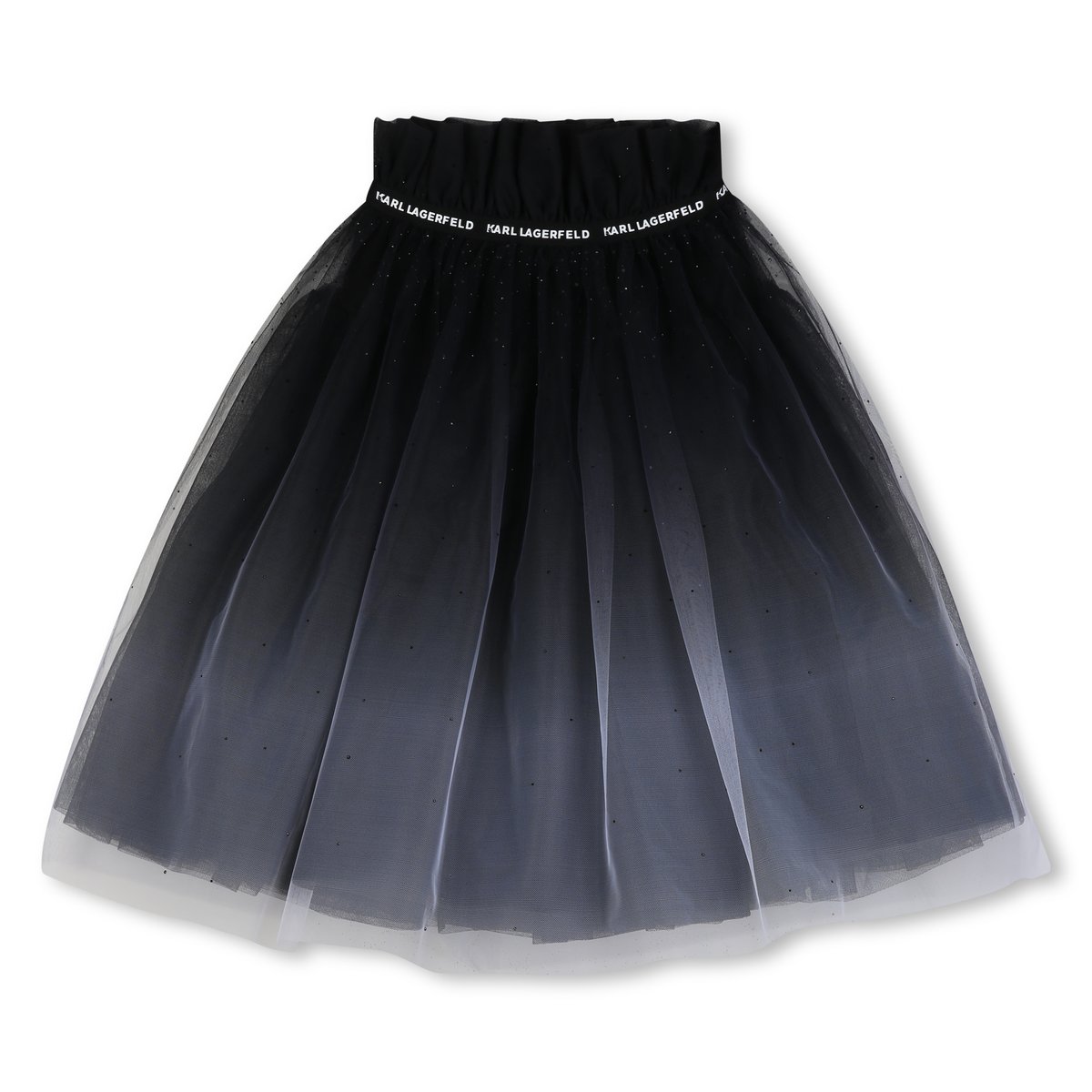 Jupe en tulle blanc noir, KARL LAGERFELD KIDS
