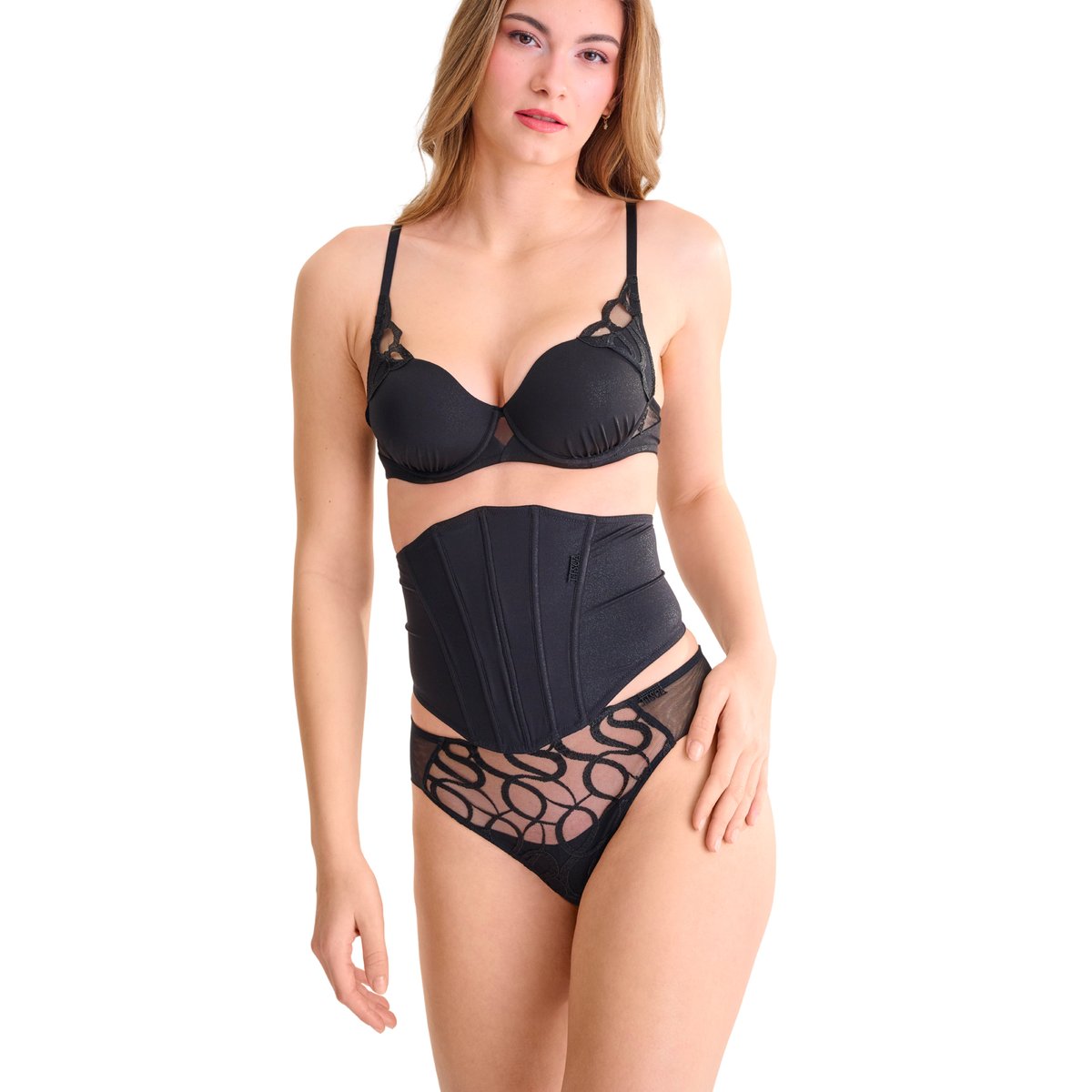 Serre-taille SHINY SECRET noir, LISCA
