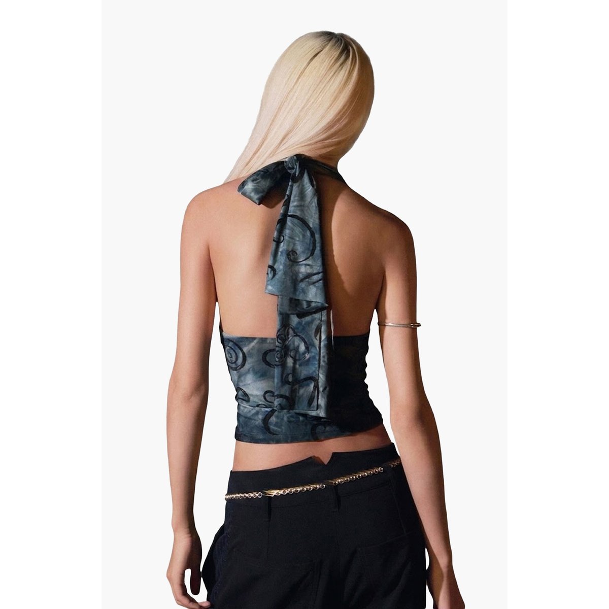 Top floqué multiposition bleu, DESIGUAL