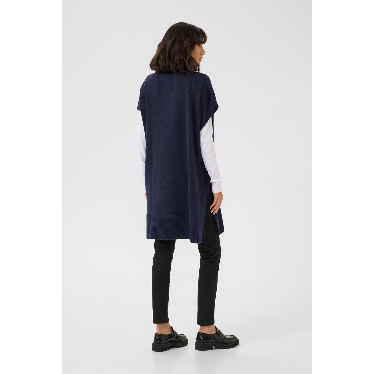 Poncho bleu midnight marine, KAFFE
