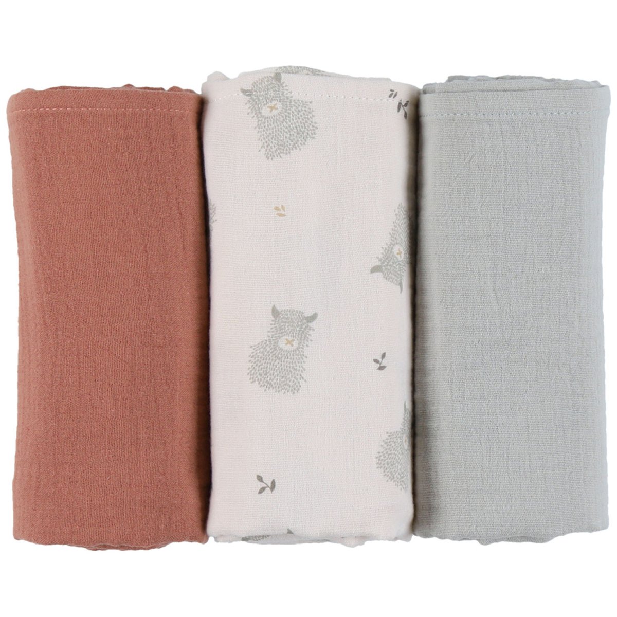 Lot de 3 langes multicolore, NOUKIE'S