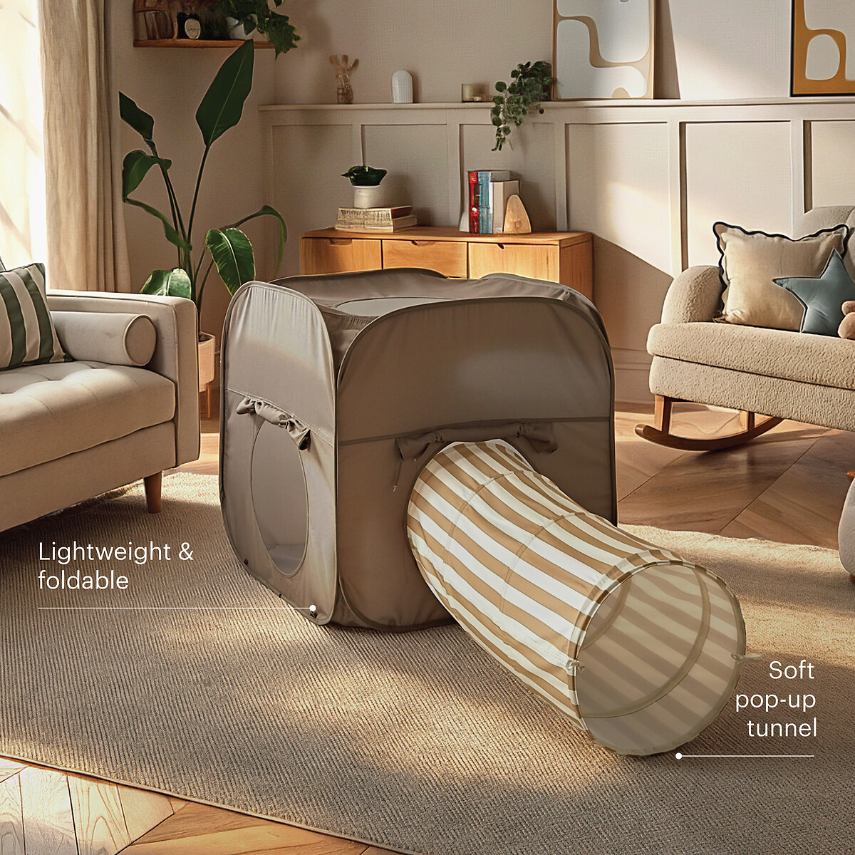 Pop Up 2-Piece Play Set taupe/beige, CUDDLECO