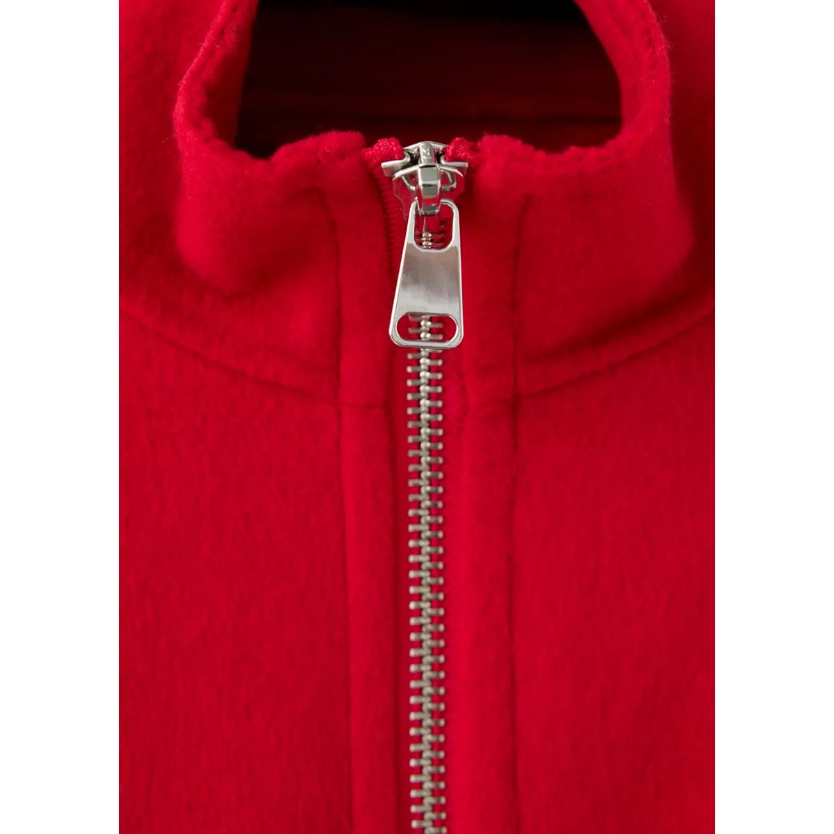 Veste bomber en laine mélangée rouge, MANGO