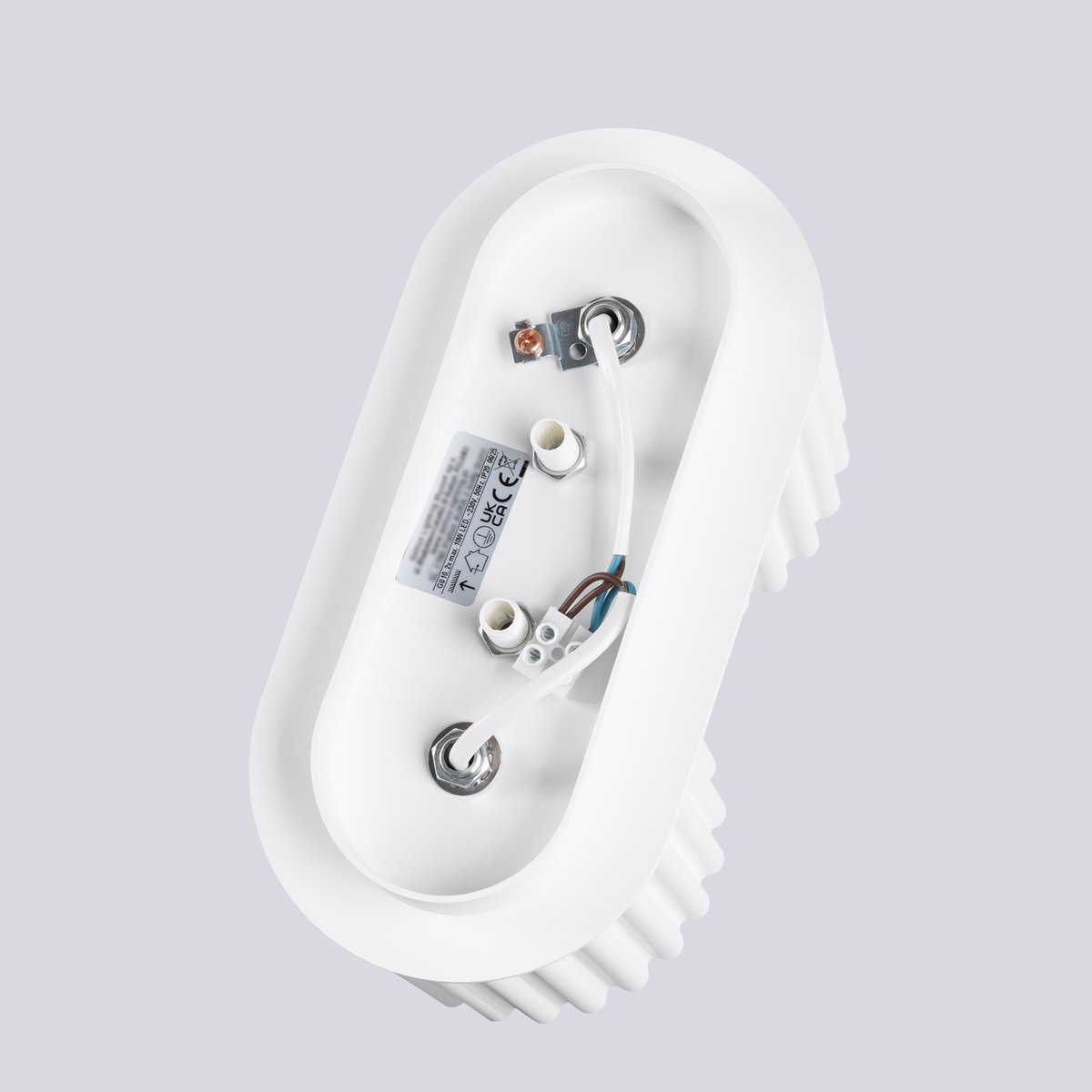 Plafonnier Aluminium Blanc GU10 2 Aura blanc, EDEN