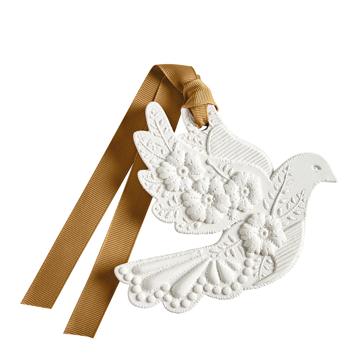 Décor parfumé Colombe en Fleurs CÈDRE ÉTERNEL blanc, MATHILDE M