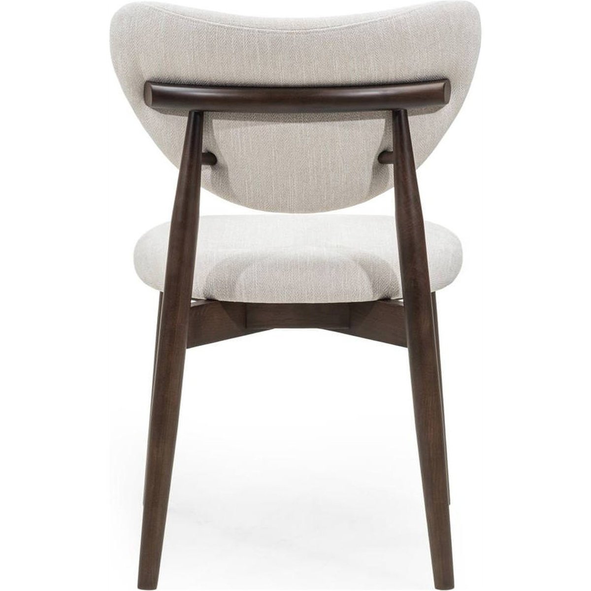 Chaise de salle à manger collection JULIETTE beige et noyer, RECOLLECTION