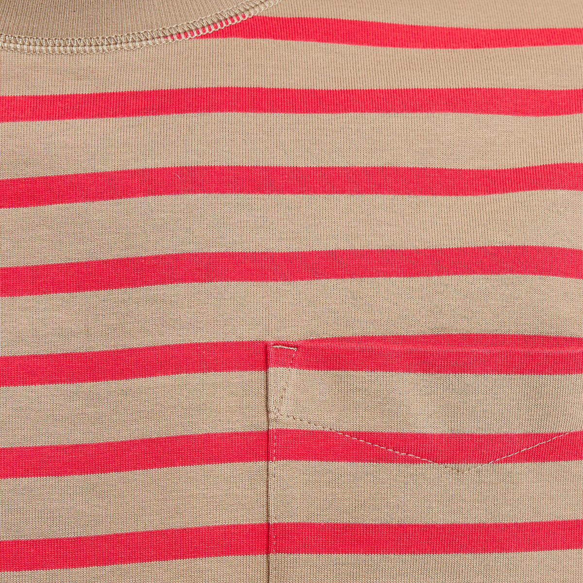 T-shirt marinière oversize rouge rayé, LA REDOUTE COLLECTIONS