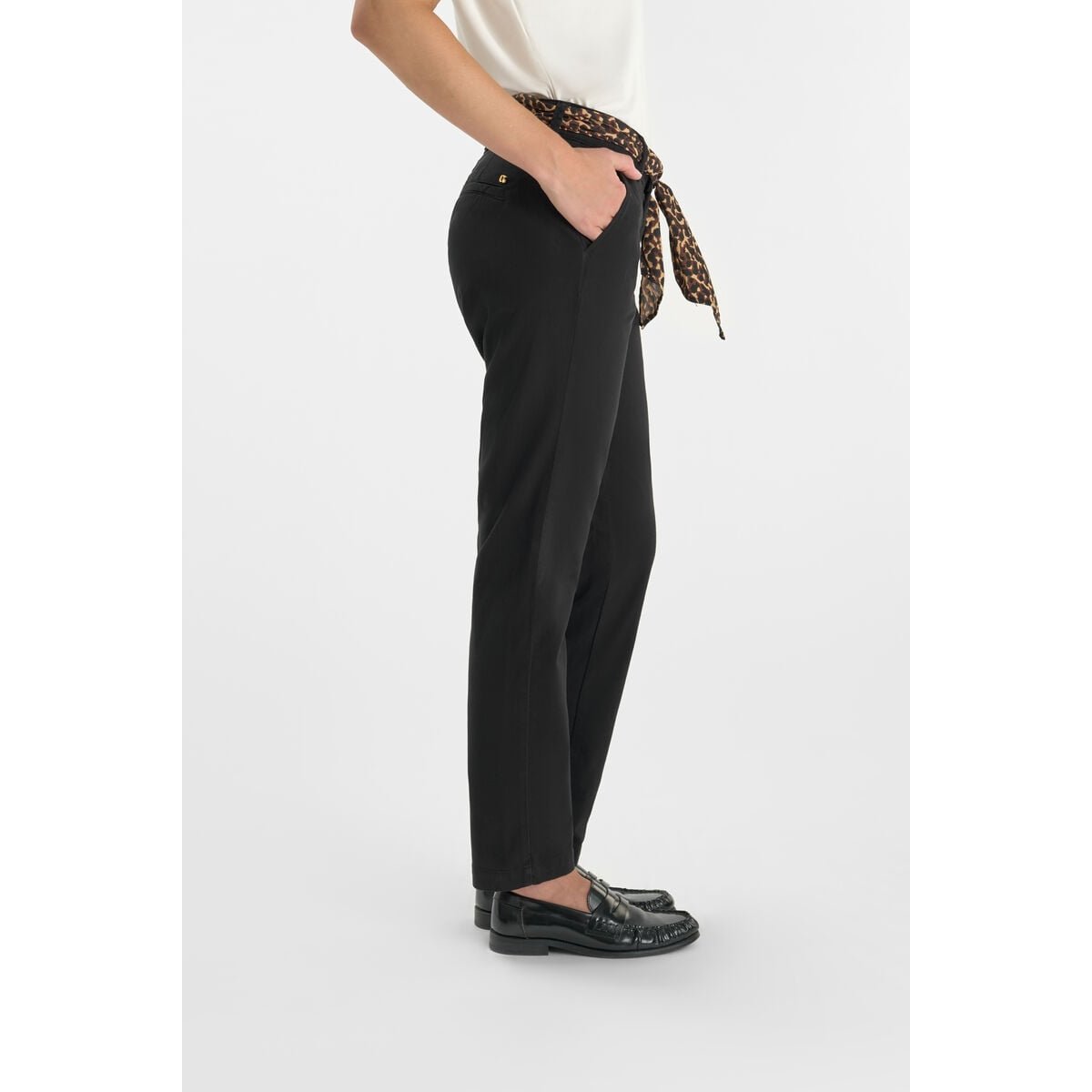 Pantalon droite KRISTIN black, LE TEMPS DES CERISES
