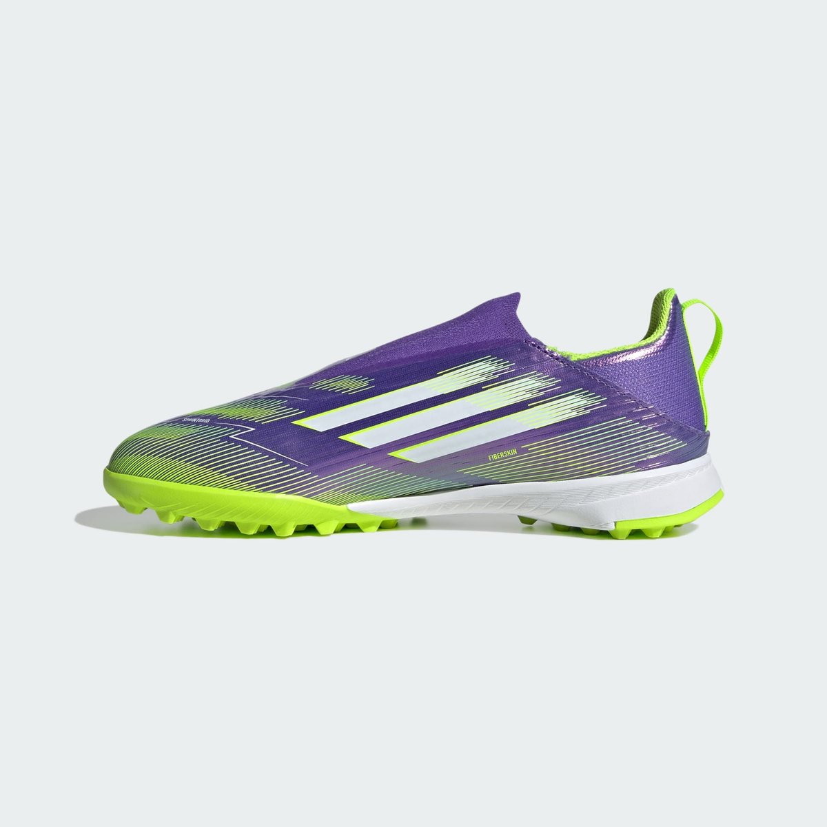 Chaussure Sans Lacets F50 League Terrain Souple/Multi-Surfaces Enfants Chaussure Sans Lacets F50 League Terrain Souple/Multi-Surfaces Enfants purple rush / cloud white / lucid lemon, adidas Performance