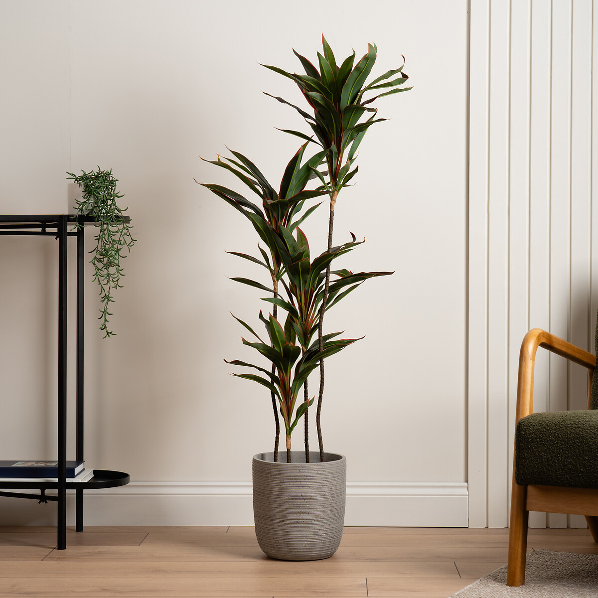 120cm Real Touch Artificial Red Dracaena red, SO'HOME