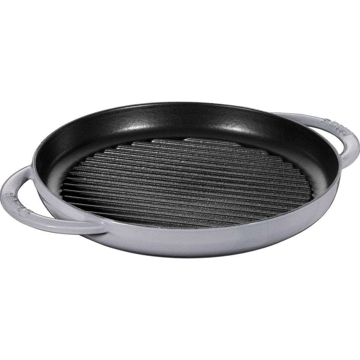 Pure Gril 26 cm, Rond(e), Gris graphite, Fonte gris graphite, STAUB