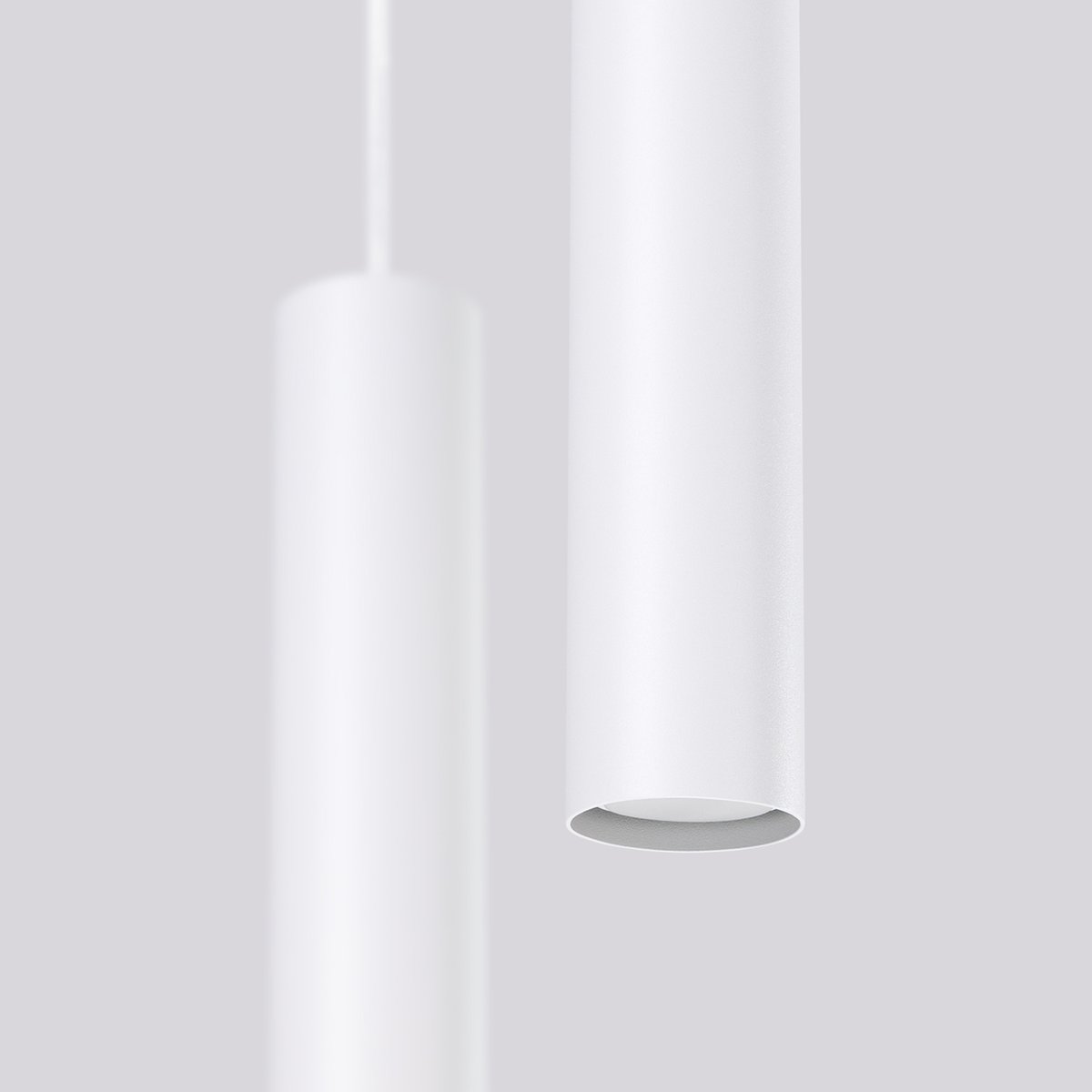 Suspension Acier Blanc GU10 2 Lagos blanc, EDEN