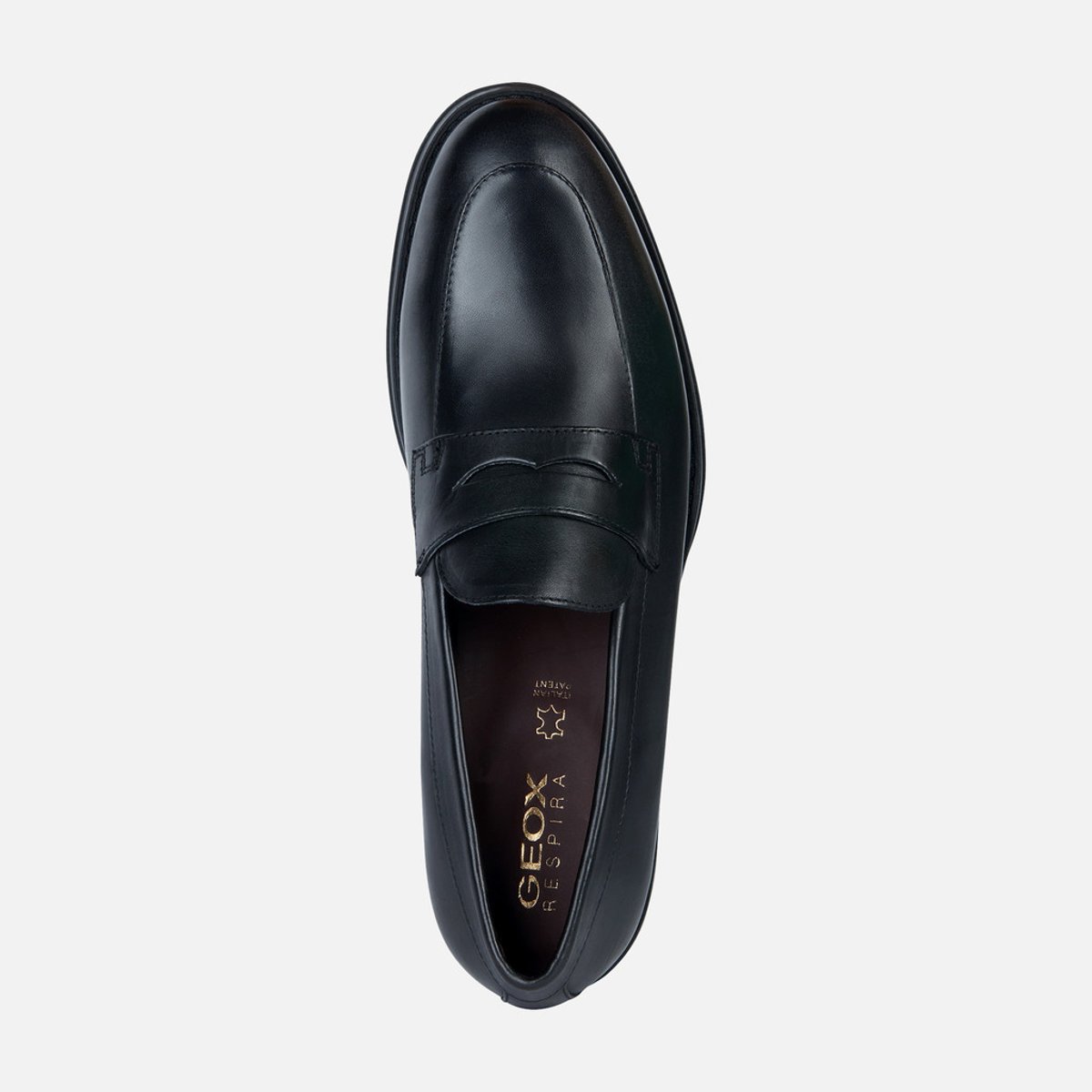 Moccasins U DECIO noir, GEOX