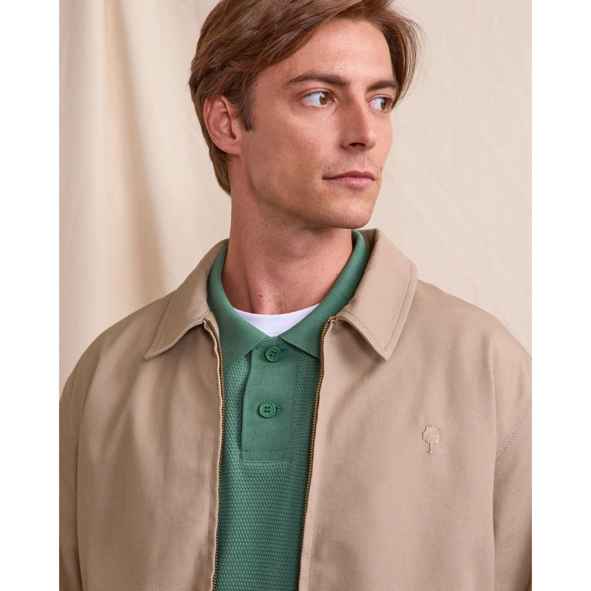 Veste DOURDAN taupe, FAGUO