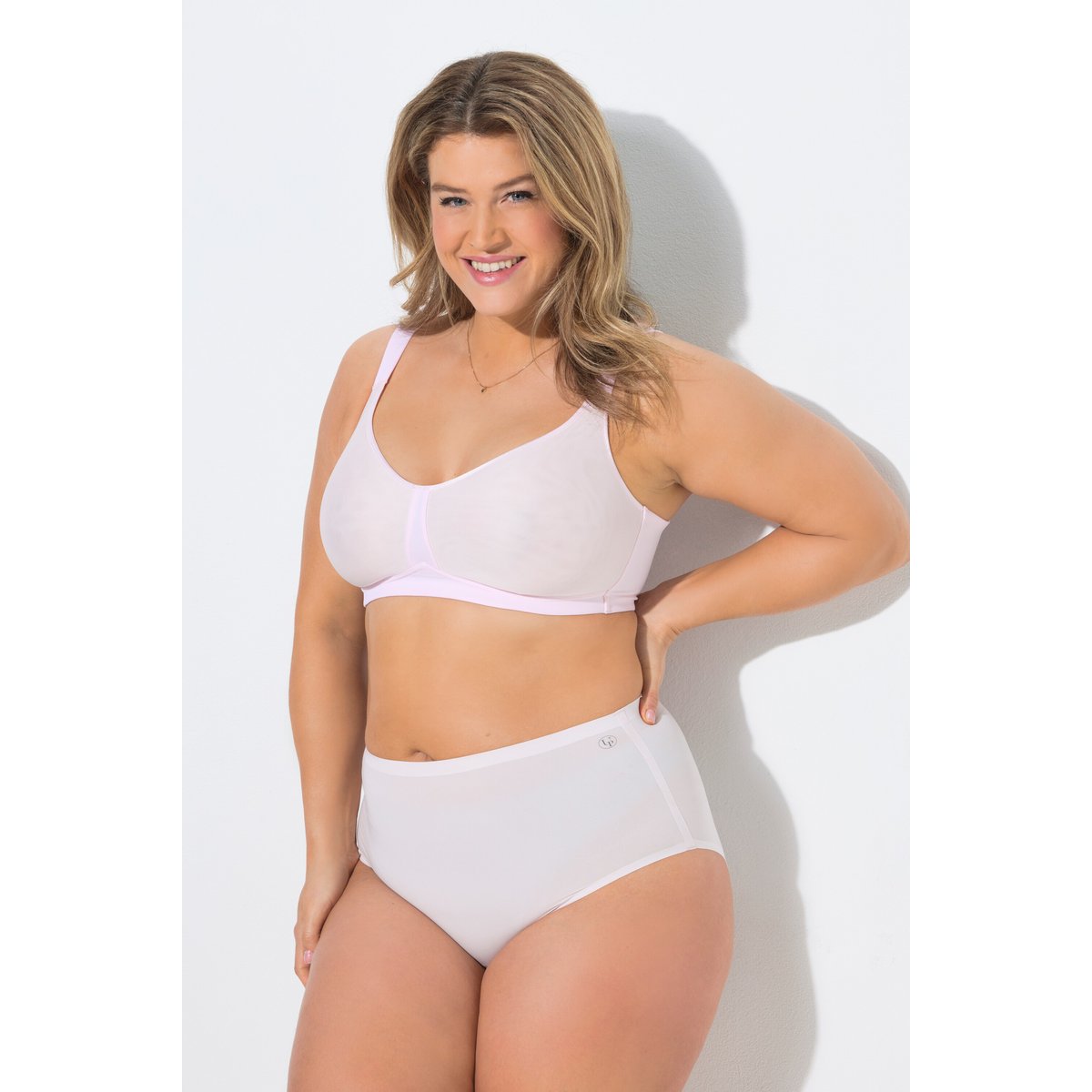 Culotte gainante, lot de 2, taille haute rose, ULLA POPKEN