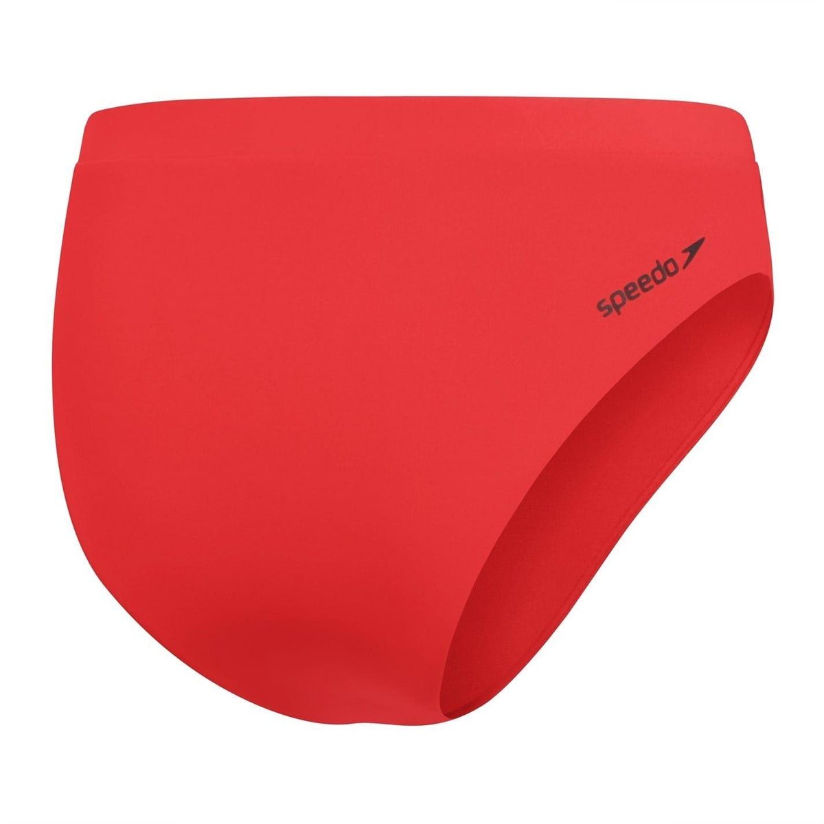 Culotte de bain unie à taille haute rouge, SPEEDO
