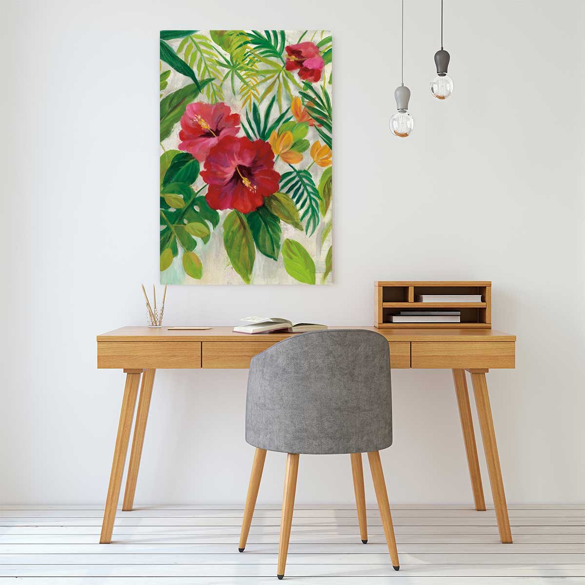 Tableau Hibiscus des tropiques tableau alu dibond, HEXOA