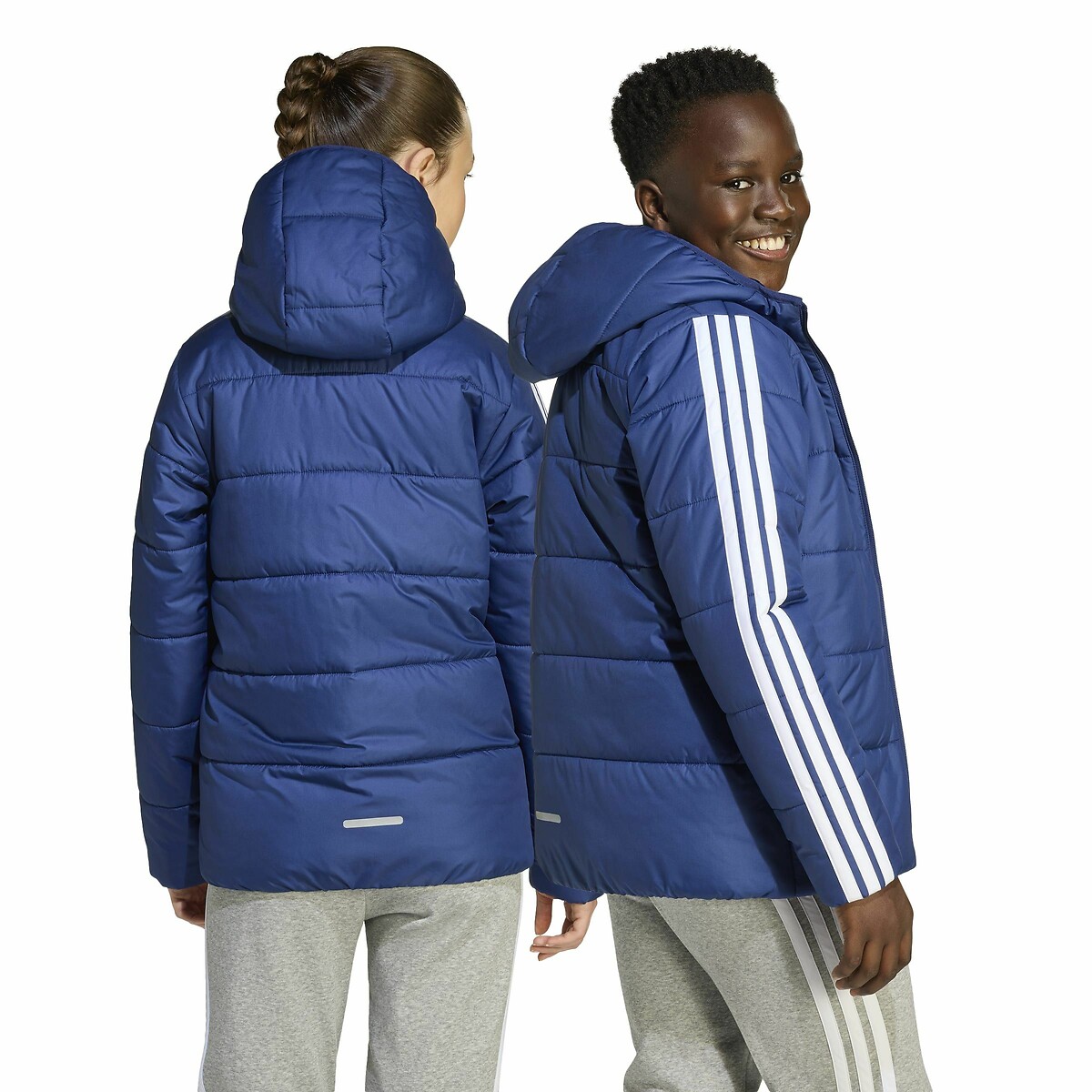 Doudoune à capuche bleu marine, ADIDAS SPORTSWEAR