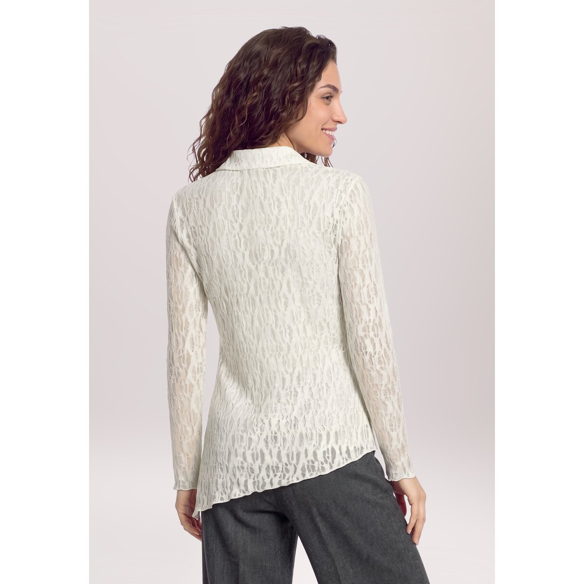 T-shirt façon blouse en dentelle eggnog, CARTOON