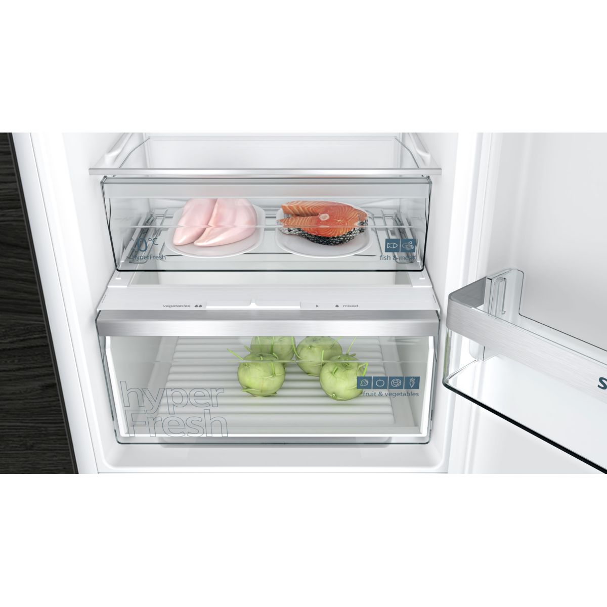 Réfrigérateur Combiné Encastrable Ki86nvfe0 Iq300 Hyperfresh intégrable, SIEMENS