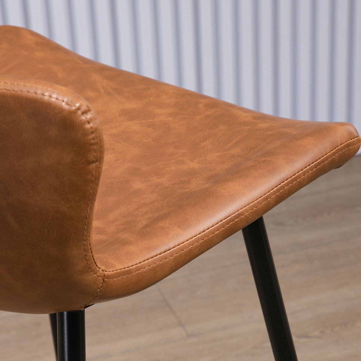 Tabouret de bar Similicuir Marron marron, noir, HOMCOM