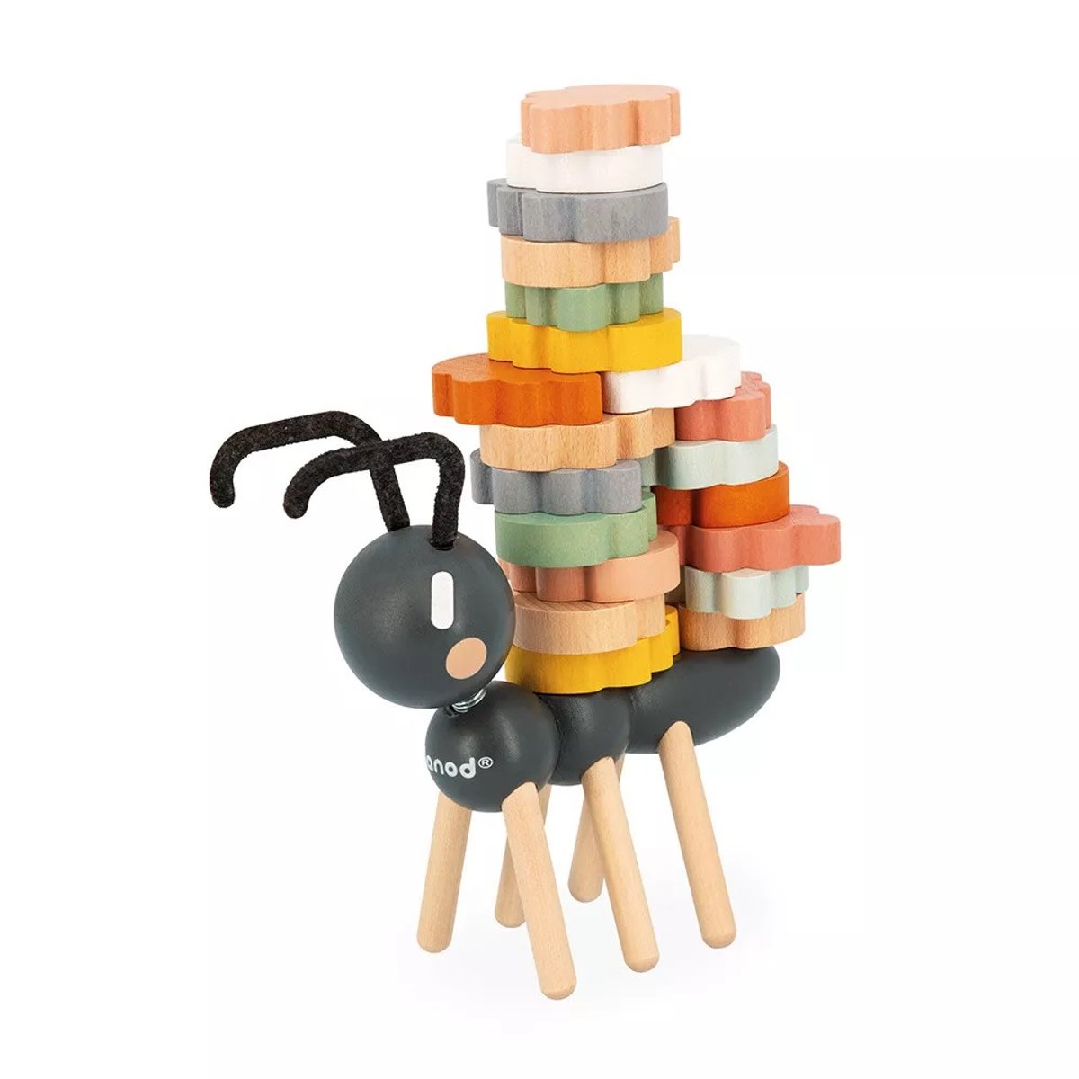 Jeu D'équilibre En Bois Fourmi, Jouet D'éveil multicolore, JANOD