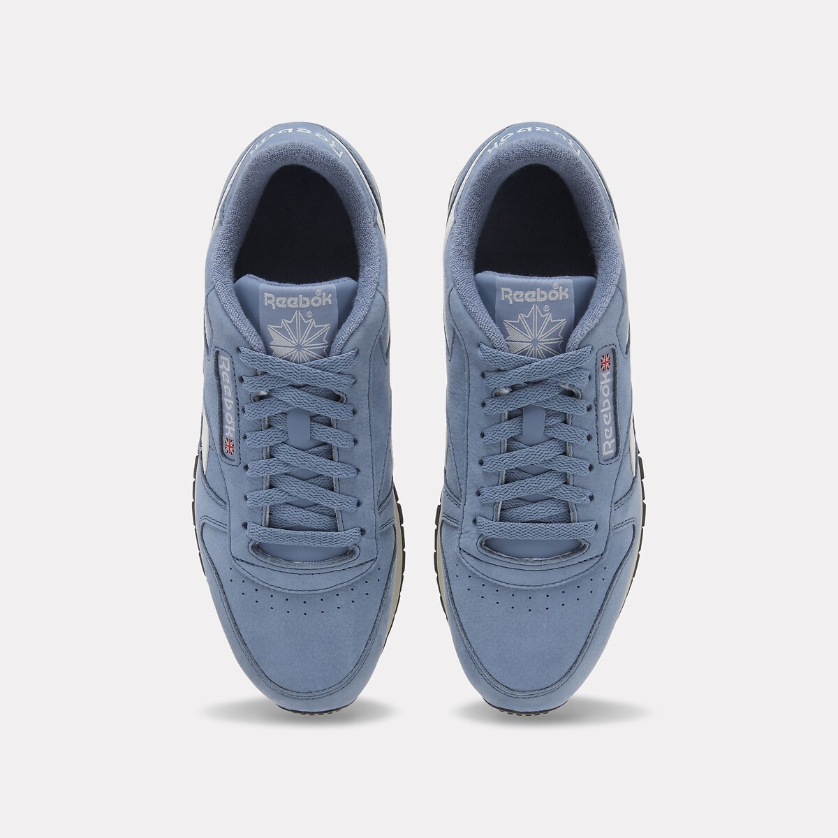 Classic Leather Trainers grey blue, REEBOK