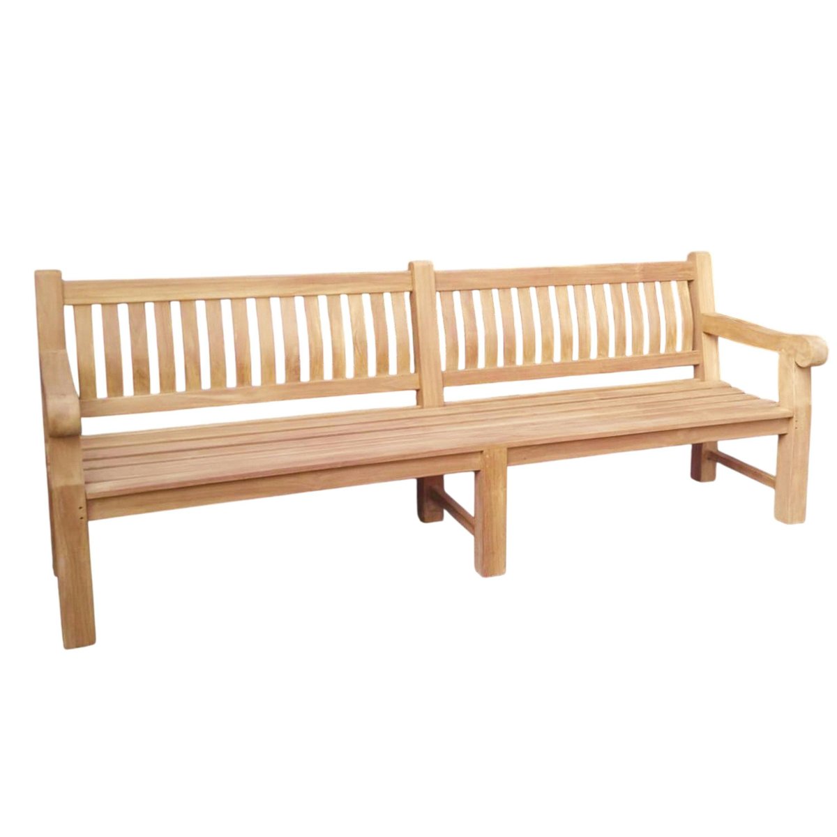 Banc de jardin en bois de teck 250 cm LORCA bois naturel, PIER IMPORT