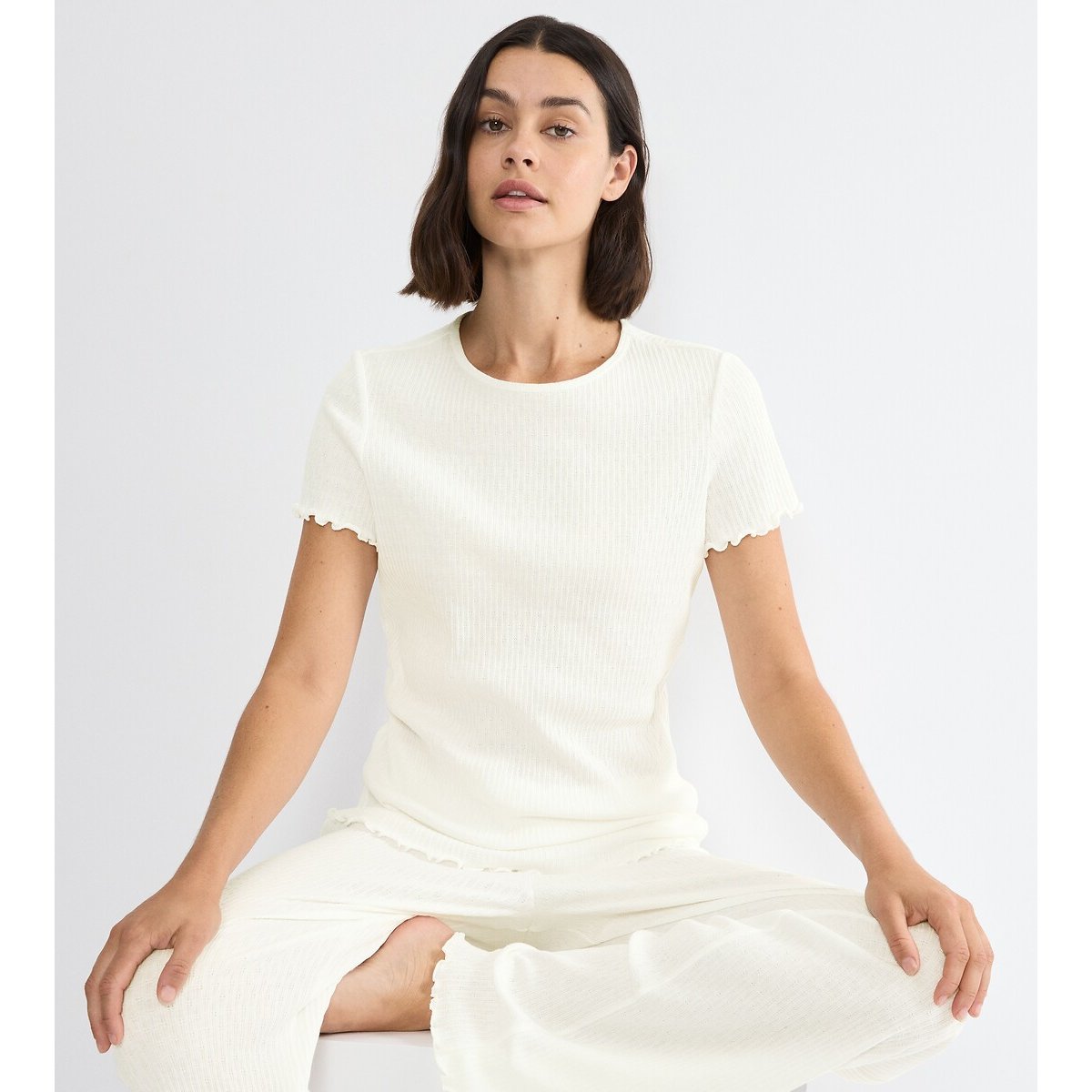 Tee shirt blanc cassé, TRIUMPH