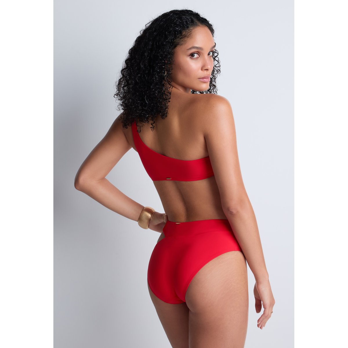 Bas de maillot de bain Culotte taille haute Summer Essence rouge, AUBADE