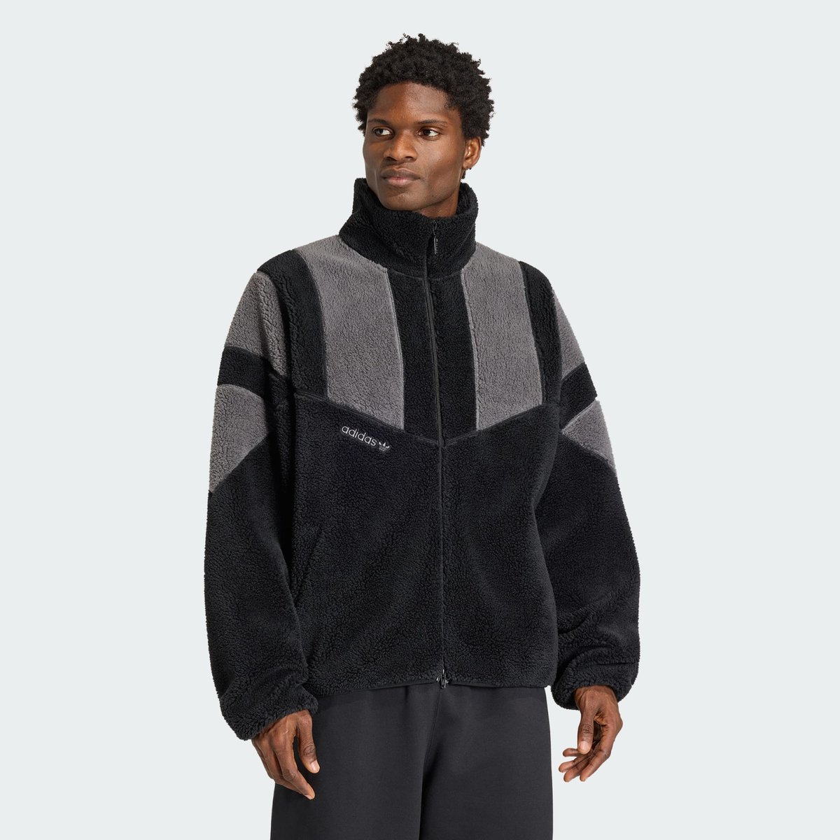 Veste De Survêtement Molleton Adicolor Blocked Veste De Survêtement Molleton Adicolor Blocked black, adidas Originals
