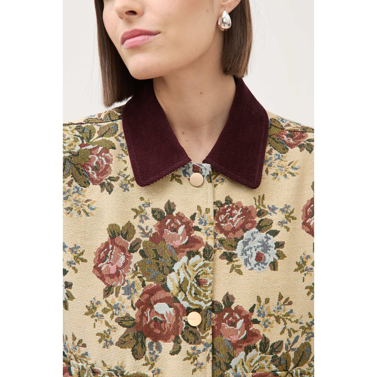 Veste manches longues doublée beige, BONOBO