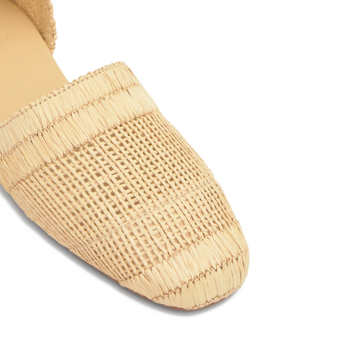 Espadrilles plates en raphia naturel GOLDIE beige, CASTANER