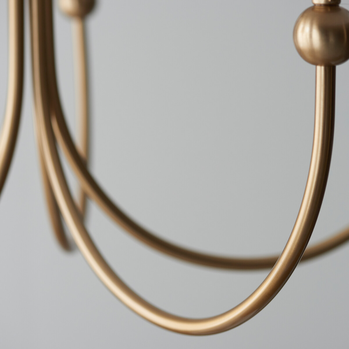 Sawyer 5-Light Curved Pendant Light in Brushed Aged Brass aged brass, ÉDITÉ