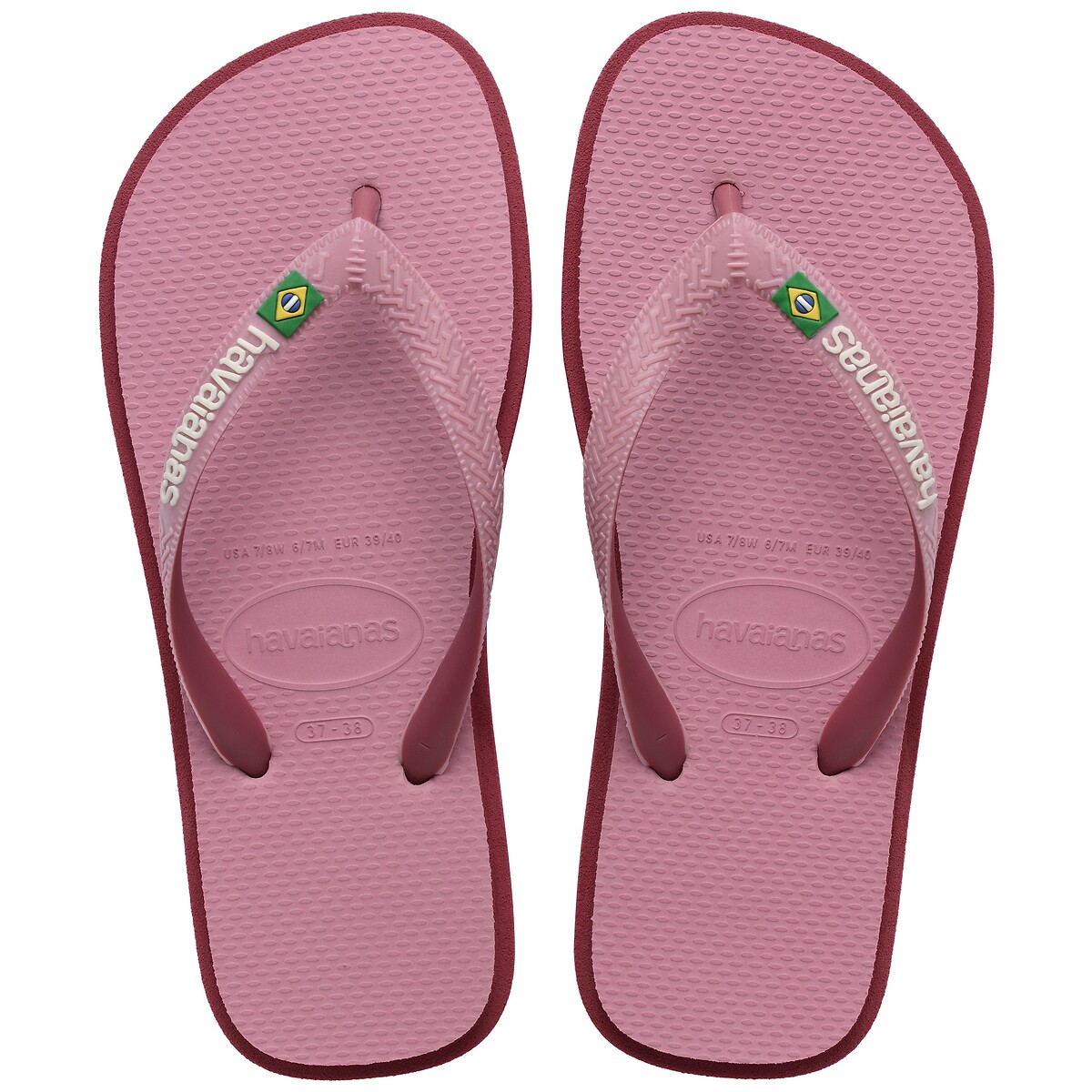 Chinelos Hav. Brasil Twist rosa, HAVAIANAS