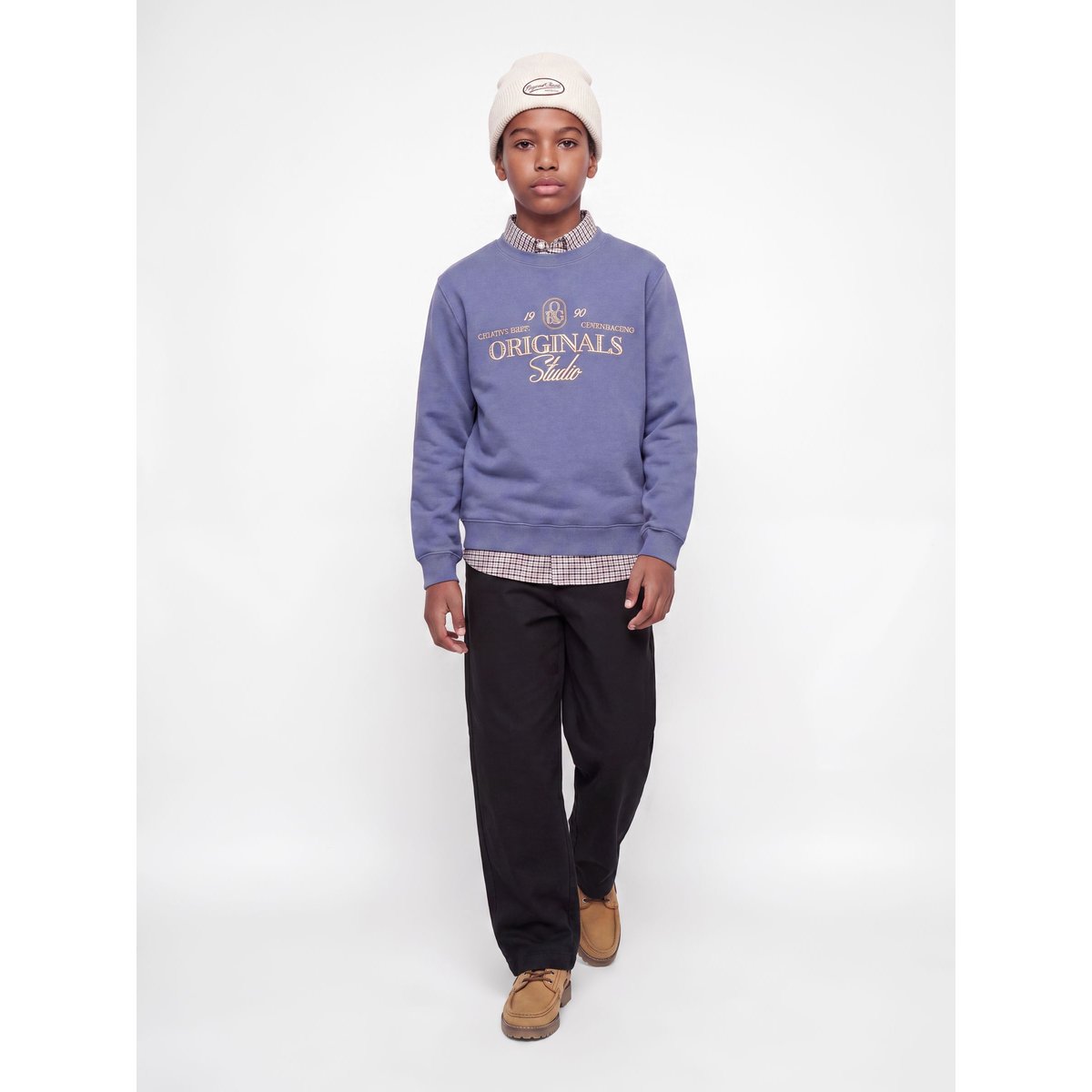 Jogger black 1, JACK & JONES JUNIOR