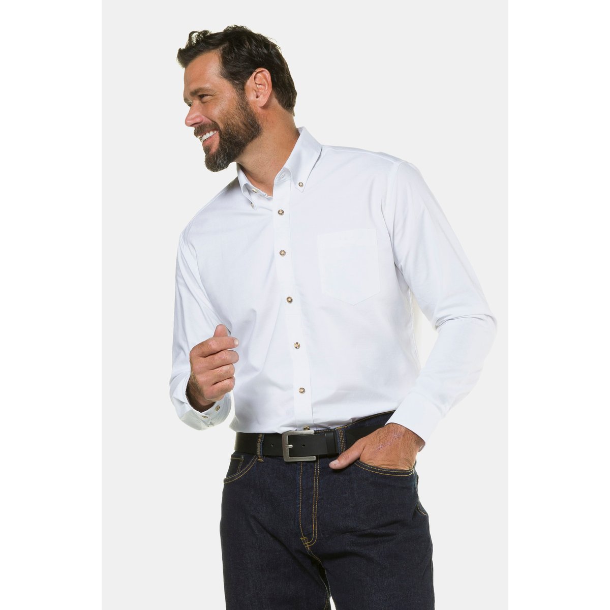 Chemise Oktoberfest blanc neige, JP1880
