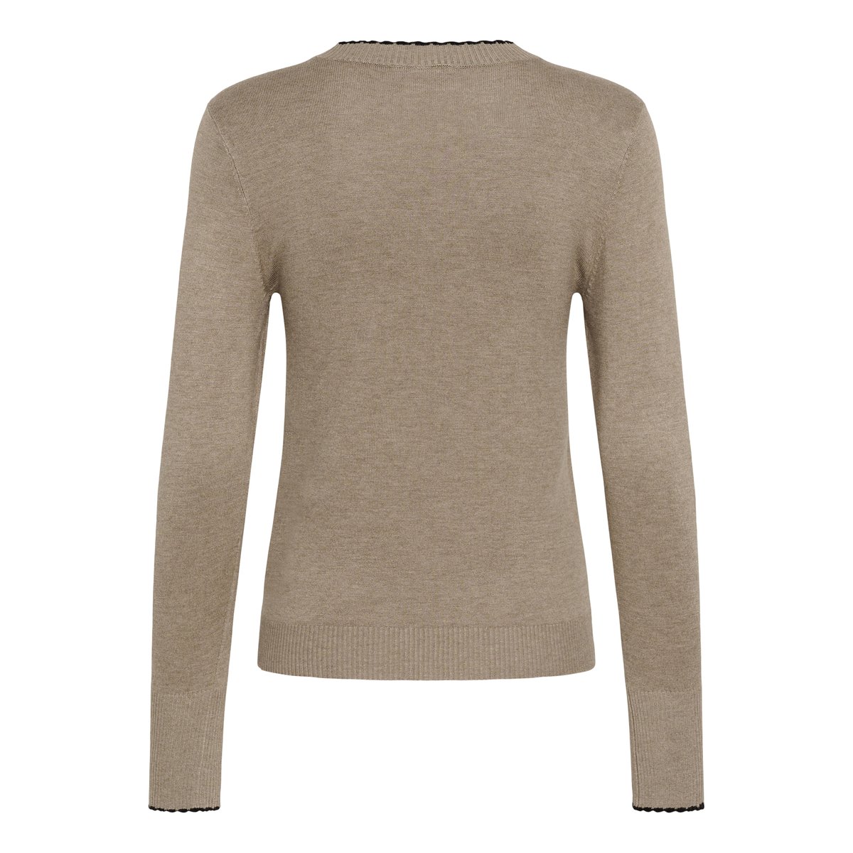 Pullover tricoté beige desert taupe melange, KAFFE