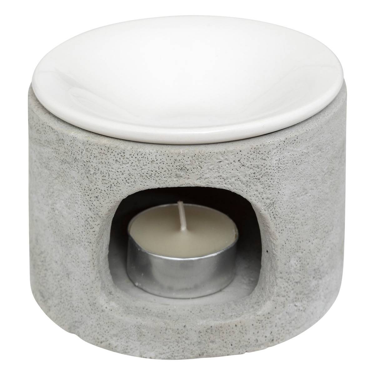 Brûle-parfum OLIOA gris, ATMOSPHERA