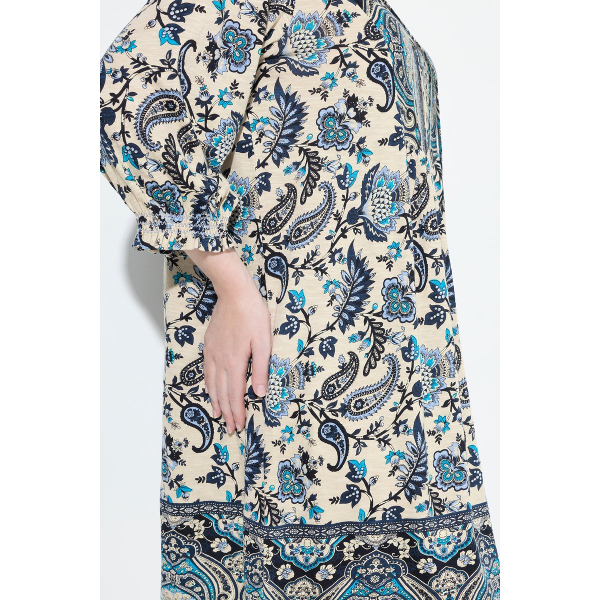 Robe imprimé bohème champagne clair, ULLA POPKEN