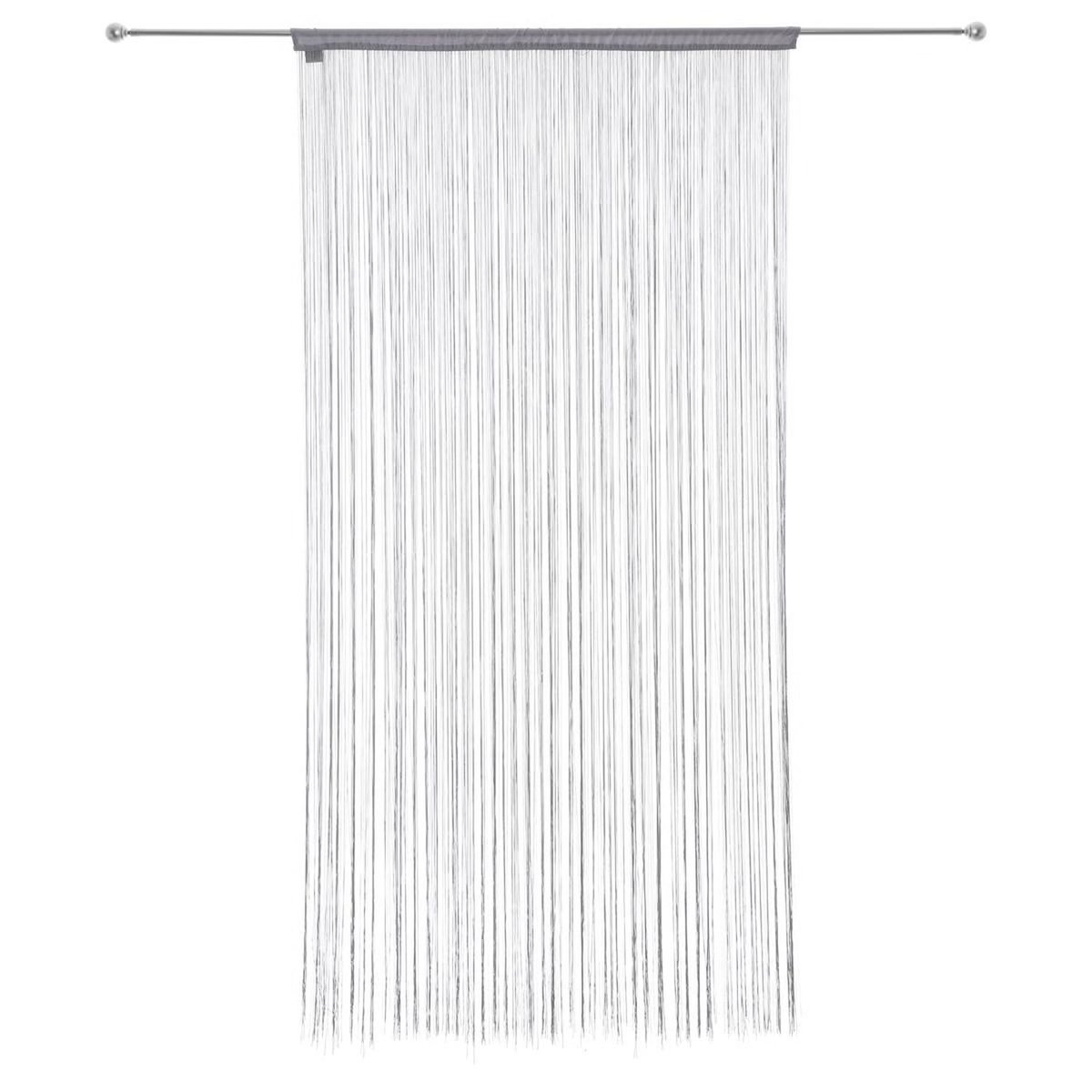 Lot de 2 rideaux fils décoratifs gris, TOILINUX