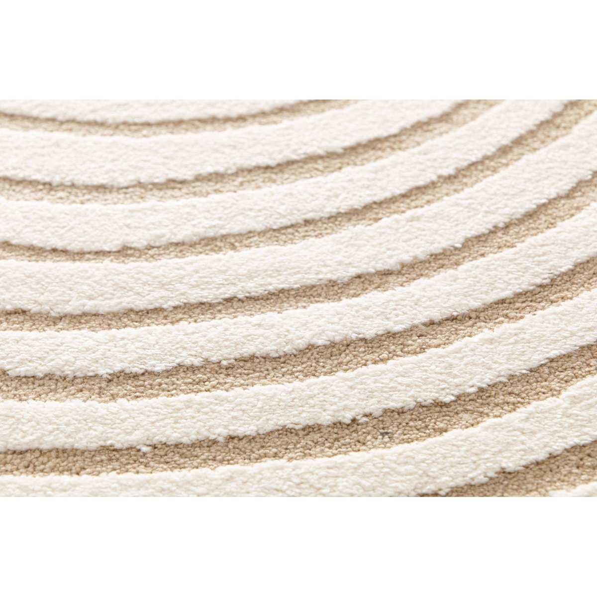 Tapis avec effet relief doux et confortable AEON beige sable, AFK LIVING